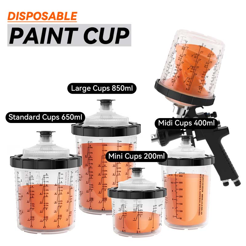 Drasztikusan csökkentse a tisztítási időt és a dupla spray -hatékonyságot: Hogyan véget vet egy eldobható festékpoharat a pazarolt munkaidő?