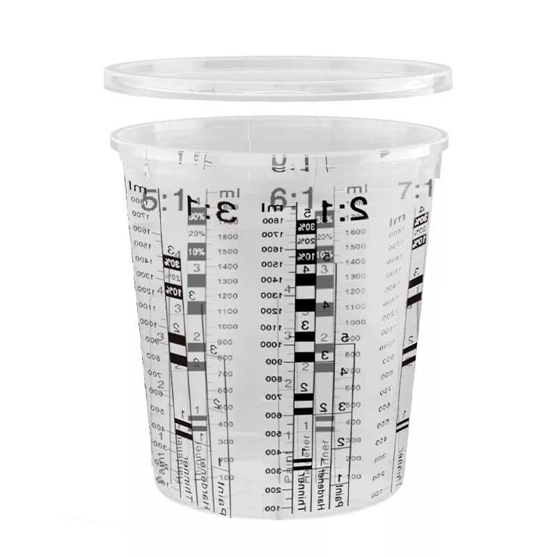 2250ml PP autóipari festékkeverő csésze fedéllel
