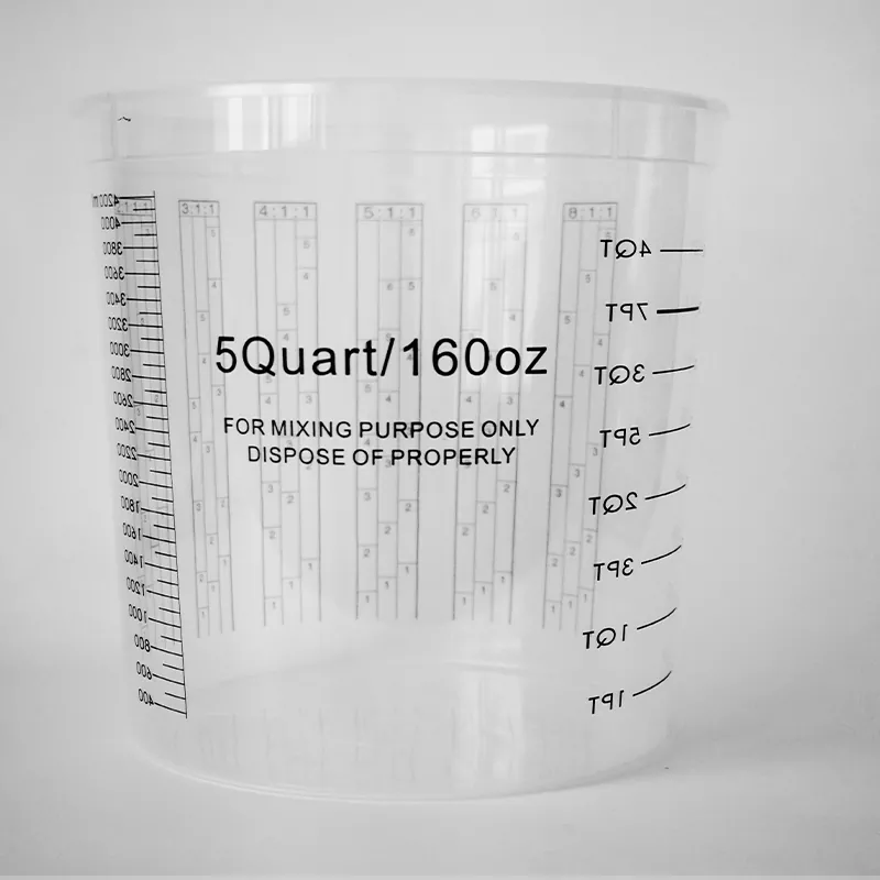 5000 ml PP autóipari festékkeverő csésze fedéllel