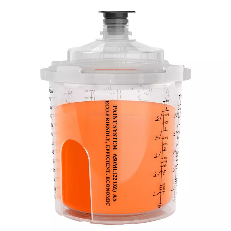 650 ml eldobható spray -pisztolycsésze
