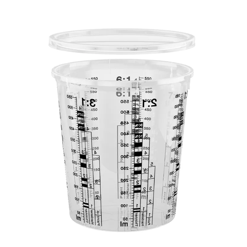 680ml PP autóipari festékkeverő csésze fedéllel